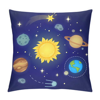Personality  Space Doodle Illustration Pillow Covers