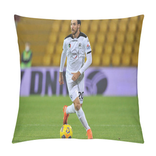 Personality  Simone Bastoni Player Of Spezia, During The Match Of The Italian Serie A Football Championship Between Benevento Vs Spezia Final Result 0-3, Match Played At The Ciro Vigorito Stadium In Benevento. Italy, November 07, 2020. Pillow Covers