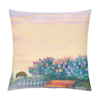 Personality  Watercolor Romantic Background Pillow Covers