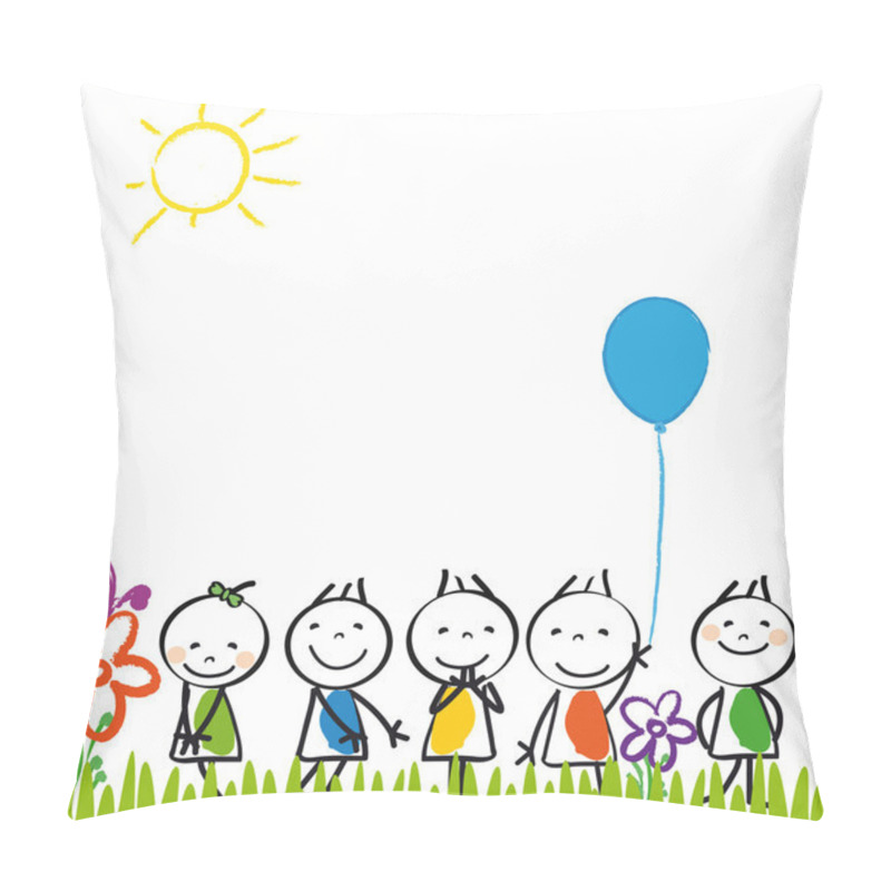 Personality  Happy kids pillow covers