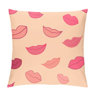 Personality  Lips Seamless Pillow Covers