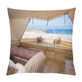 Personality  Dome Interior Window On The Beach Pillow Covers