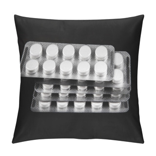Personality  Pills On The Black Pillow Covers