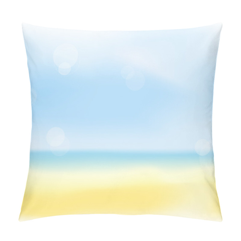 Personality  Summer Beach Blur Background Pillow Covers