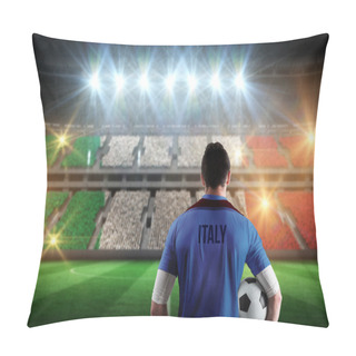 Personality  Italy Football Player Holding Ball Pillow Covers