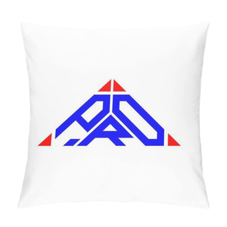 Personality  P R O Letter Logo Creative Design With Vector Graphic, P R O Simple And Modern Logo. Pillow Covers