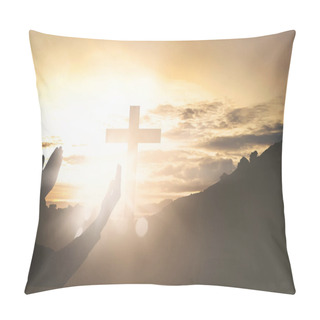 Personality  Hands Raising Hand While Praying  Pillow Covers