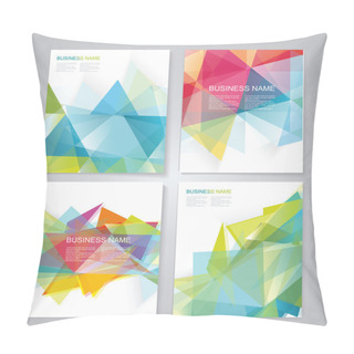 Personality  Abstract Geometric Background For Use In Design. Vector Pillow Covers