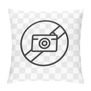 Personality  Picture Not Available Vector Icon Isolated On Transparent Backgr Pillow Covers