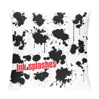 Personality  Ink Splashes - Grunge Pillow Covers