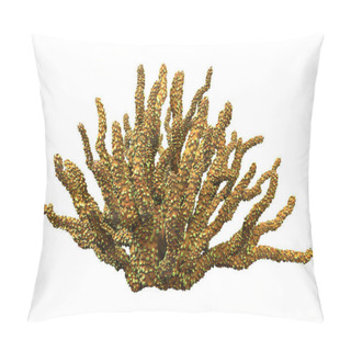 Personality  3D Rendering Of A Coral, A Marine Invertebrate Isolated On White Background Pillow Covers