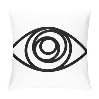 Personality  All Seeing Eye. Providence Magic Symbol In Boho Style. Astrology, Occult And Tribal, Esoteric And Alchemy Sign. Vector Pillow Covers