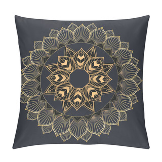 Personality  Vector Beautiful Mandala Design Decorative Classic Background Pillow Covers