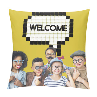 Personality  Kids Laughing And Have Fun Pillow Covers