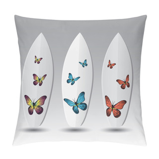 Personality Vector Surfboard Design Templates Pillow Covers