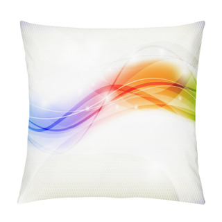 Personality Abstract Spectrum Waves Pillow Covers