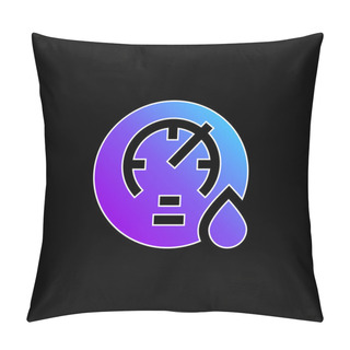 Personality  Barometer Blue Gradient Vector Icon Pillow Covers