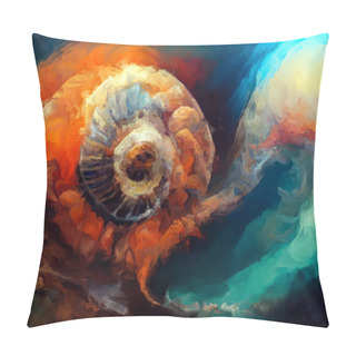 Personality  Organic Color Series. Backdrop Of Shapes Reminiscent Of Organic Forms, Strokes And Dubs Of Color Paint On The Subject Of Art, Life And Design. Pillow Covers