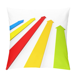 Personality  Upward Colorful Arrows Rising Pillow Covers