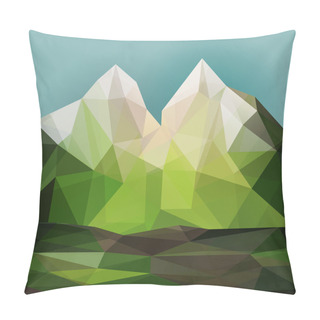 Personality  Green Mountain Landscape Pillow Covers