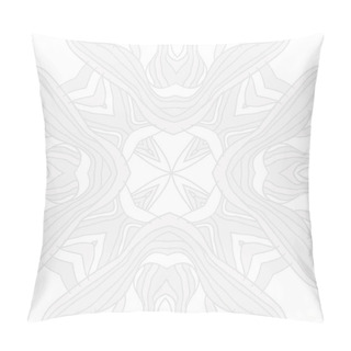 Personality  Circular  Seamless Pattern Of Floral Motif, Stripes, Spots.   Pillow Covers