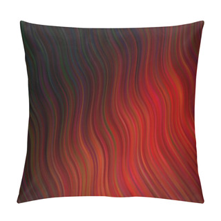 Personality  Dark Red Vector Background With Curved Texture Pillow Covers