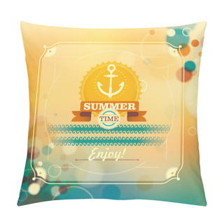 Personality  Colorful Summer Background With Abstraction. Pillow Covers