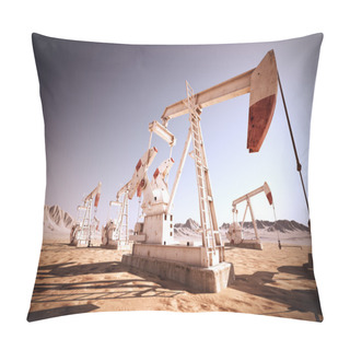 Personality  Oil Pump Jack. Pillow Covers