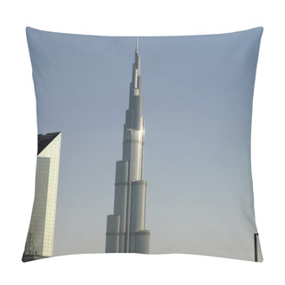 Personality  Burj Khalifa (Khalifa Tower), Dubai, United Arab Emirates Pillow Covers