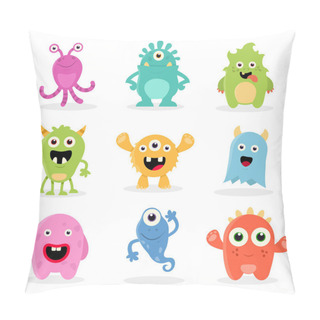 Personality  Cute Cartoon Monsters Pillow Covers