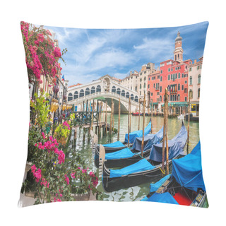 Personality  Landscape With Gondola On Grand Canal, Venice, Italy Pillow Covers