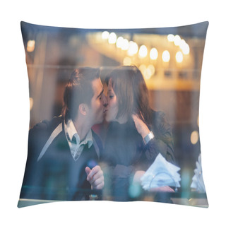 Personality  Couple Kissing In Window Pillow Covers