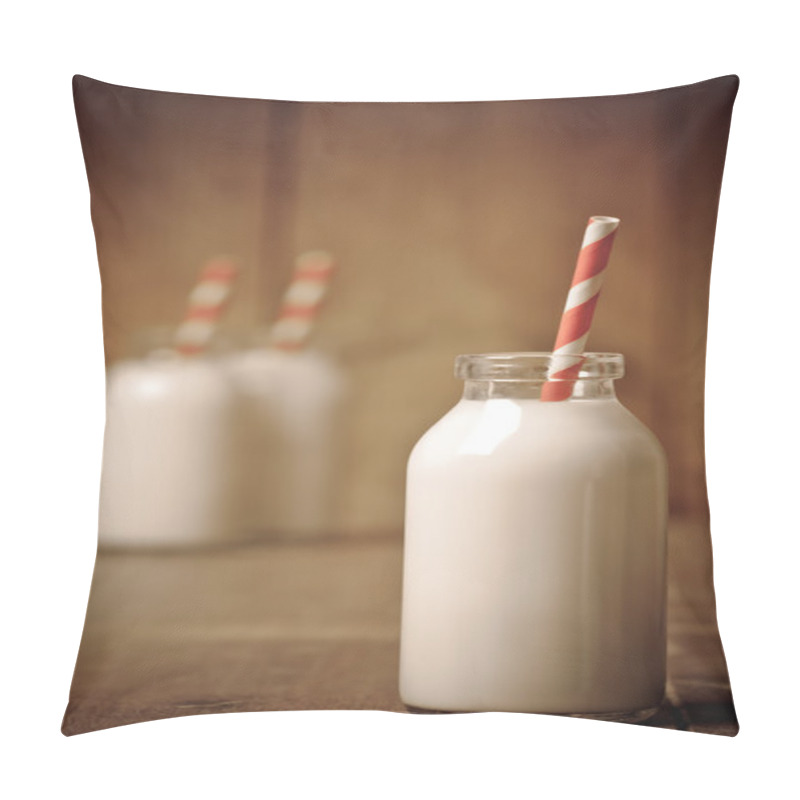 Personality  Retro Milk Bottle pillow covers