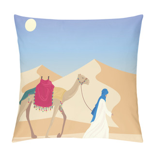 Personality  Arab With Camel Pillow Covers