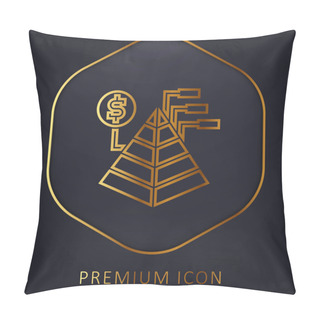 Personality  Analysis Golden Line Premium Logo Or Icon Pillow Covers