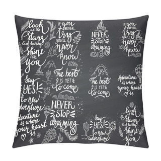 Personality  Lettering. Positive Quotes Pillow Covers