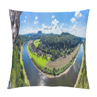 Personality  Beautiful River Elbe In Saxony Switzerland  Pillow Covers