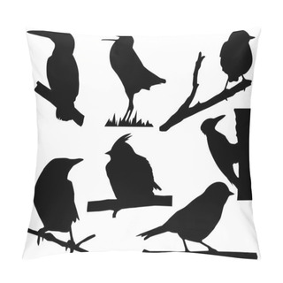 Personality  Small Birds On Branch Tree Pillow Covers