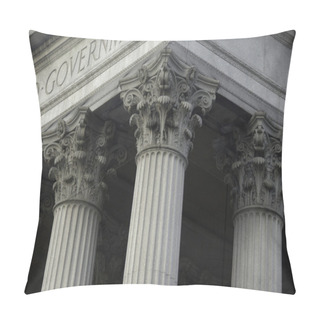 Personality  Corinthian Columns On A Government Building Pillow Covers