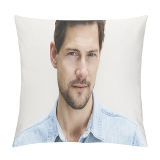 Personality  Handsome Man With Goatee Pillow Covers