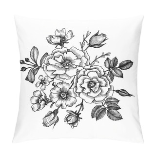 Personality  Vintage Vector Floral Element Pillow Covers