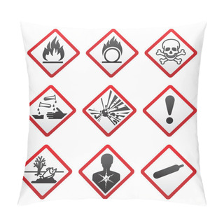 Personality  New Safety Symbols Pillow Covers