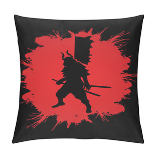 Personality  Samurai Warrior Standing Pillow Covers