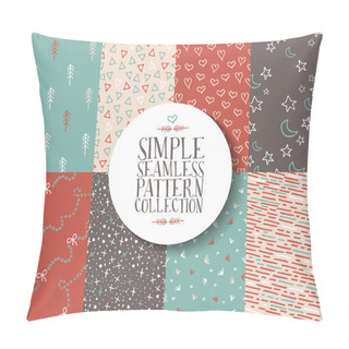 Personality  Simple Seamless Pattern Set Hipster Vintage Cute Pillow Covers