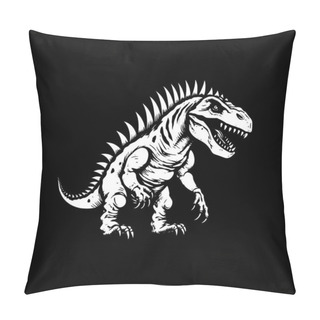 Personality  Dinosaur - Minimalist And Simple Silhouette - Vector Illustration Pillow Covers