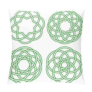Personality  Celtic Knots On White Pillow Covers