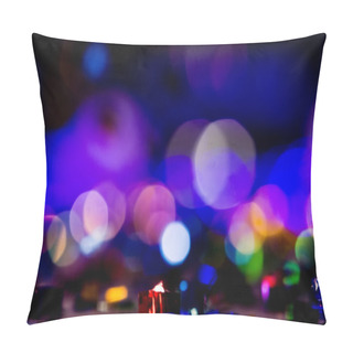 Personality  Defocused Entertainment Concert Lighting On Stage, Bokeh. Pillow Covers