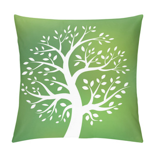 Personality  Organic Green Tree Logo, Eco Emblem, Ecology Natural Symbol Pillow Covers