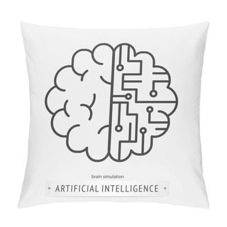Personality  Artificial Intelligence Icon Design Pillow Covers