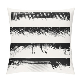 Personality  Set Of Grunge Edges Pillow Covers